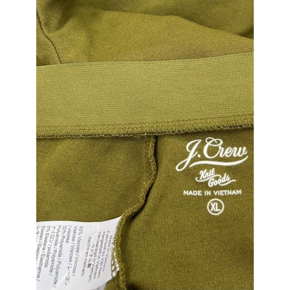 J. CREW Olive Green Leggings Ankle Zippers Size XL - Picture 12 of 12